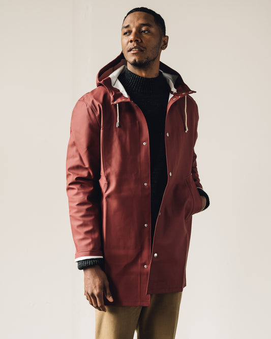 Stutterheim Stockholm Raincoat, Burgundy