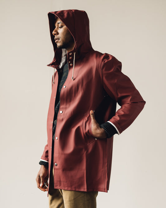 Stutterheim Stockholm Raincoat, Burgundy