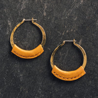 Crescioni Kiva Earrings, Turmeric