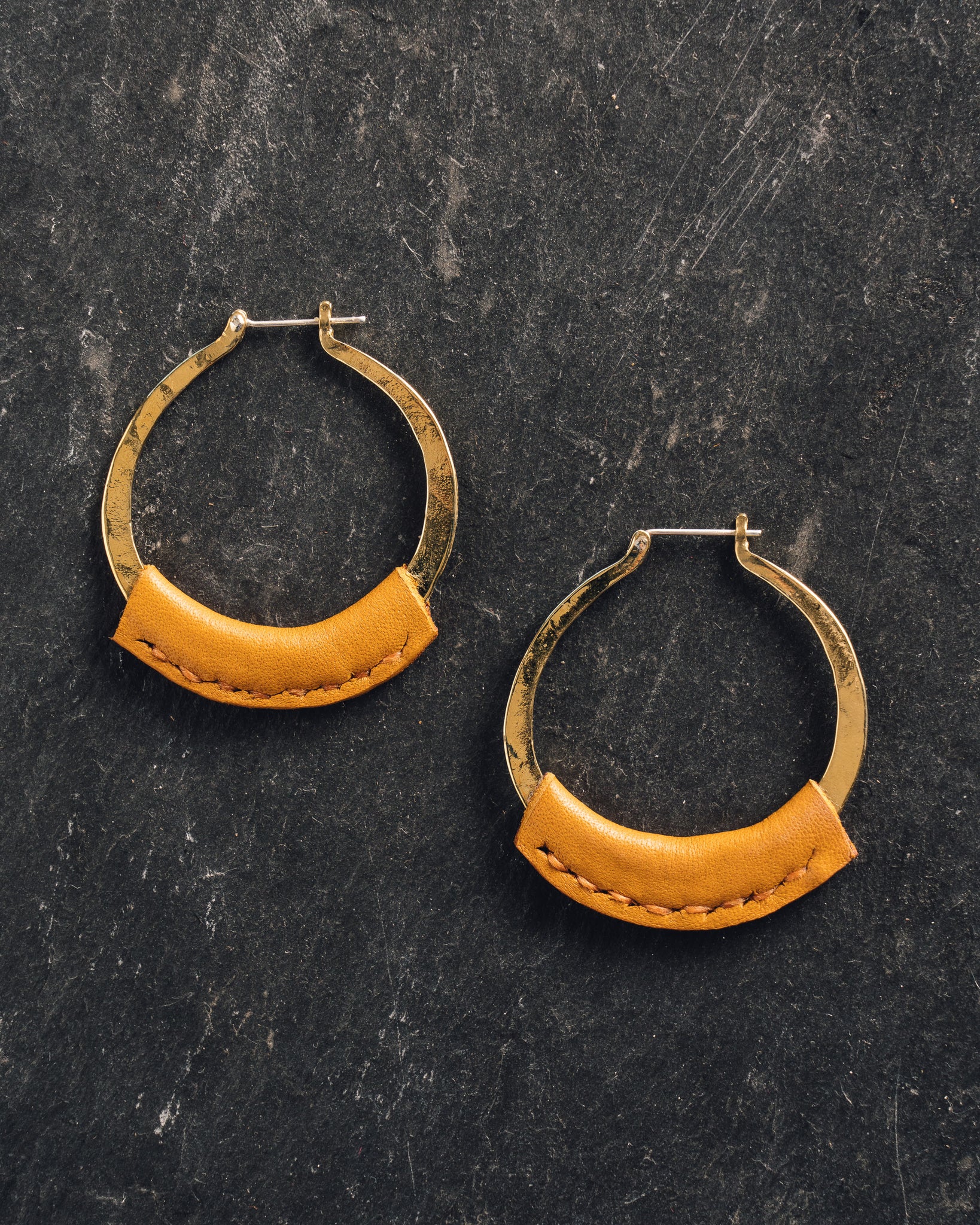 Crescioni Kiva Earrings, Turmeric | Glasswing