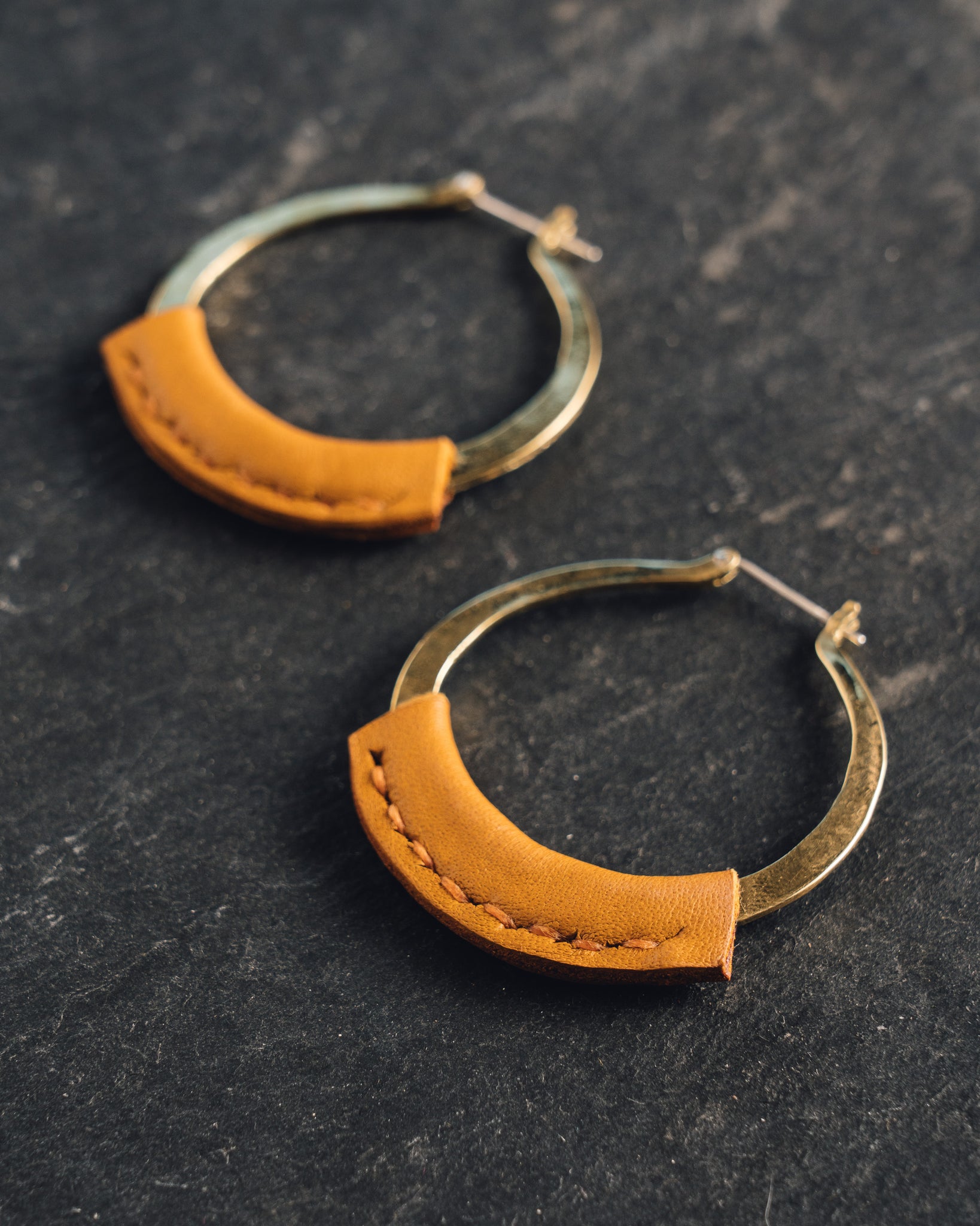 Crescioni Kiva Earrings, Turmeric