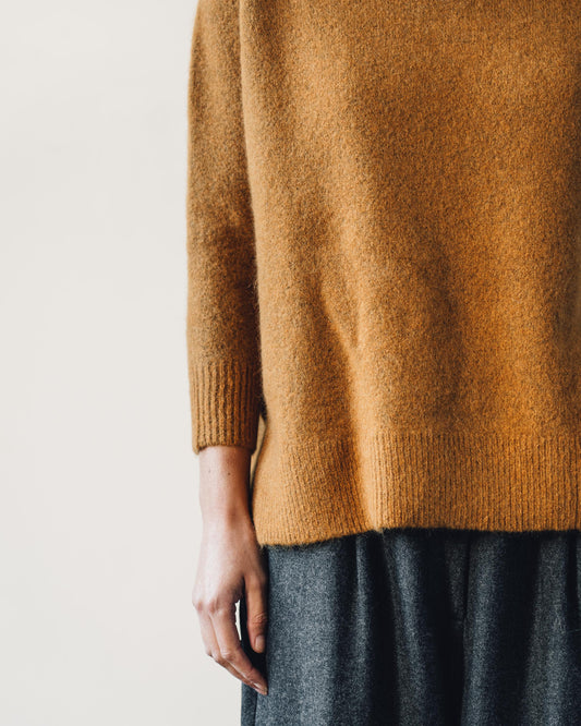 7115 Exposed Seams Sweater, Pumpkin