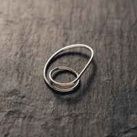 Mirta Orbit Double Ring, Silver