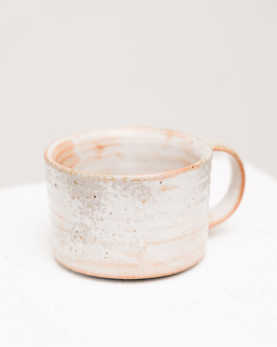 Natasha Alphonse Peach Shino Mug, Reduction Fired