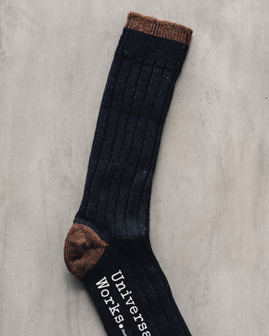 Universal Works Hike Sock, Navy