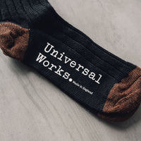 Universal Works Hike Sock, Navy