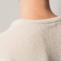 7115 Unisex Fitted Crewneck Pullover, Bone