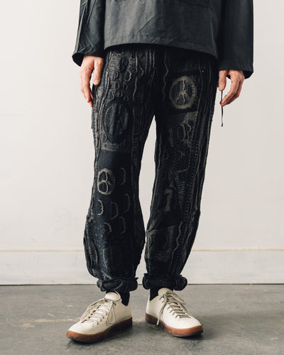 Kapital 7G Boro Gaudy Pants, Black