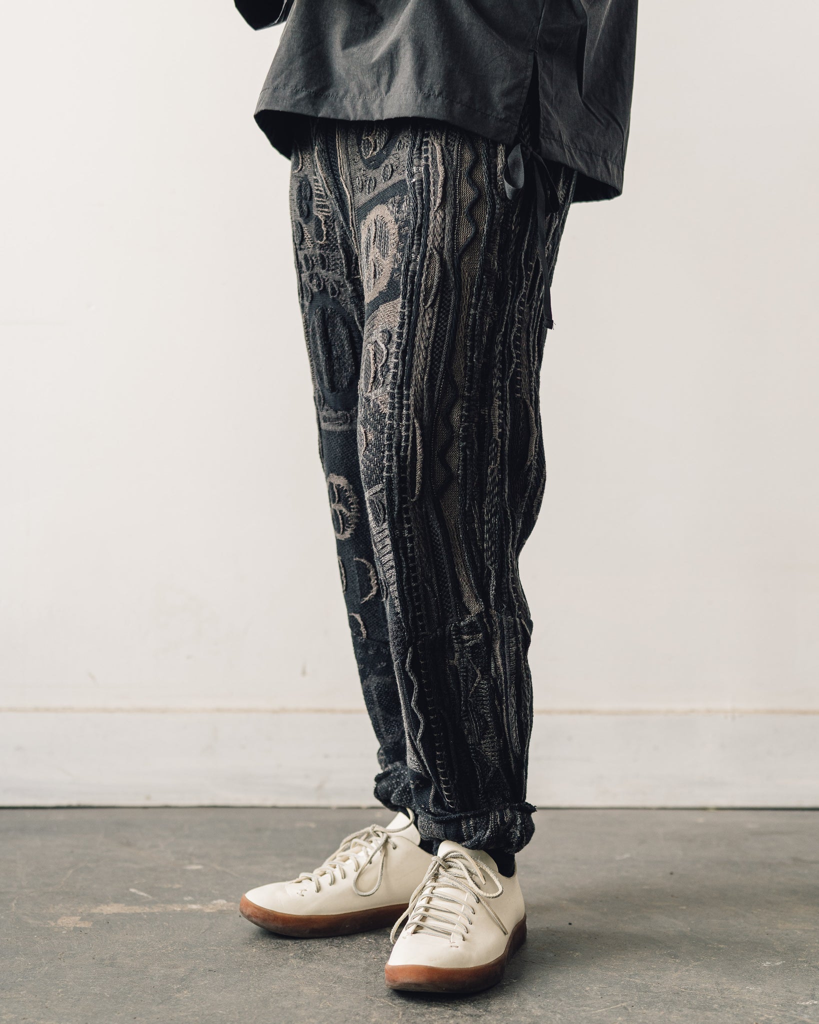 Kapital 7G Boro Gaudy Pants, Black | Glasswing