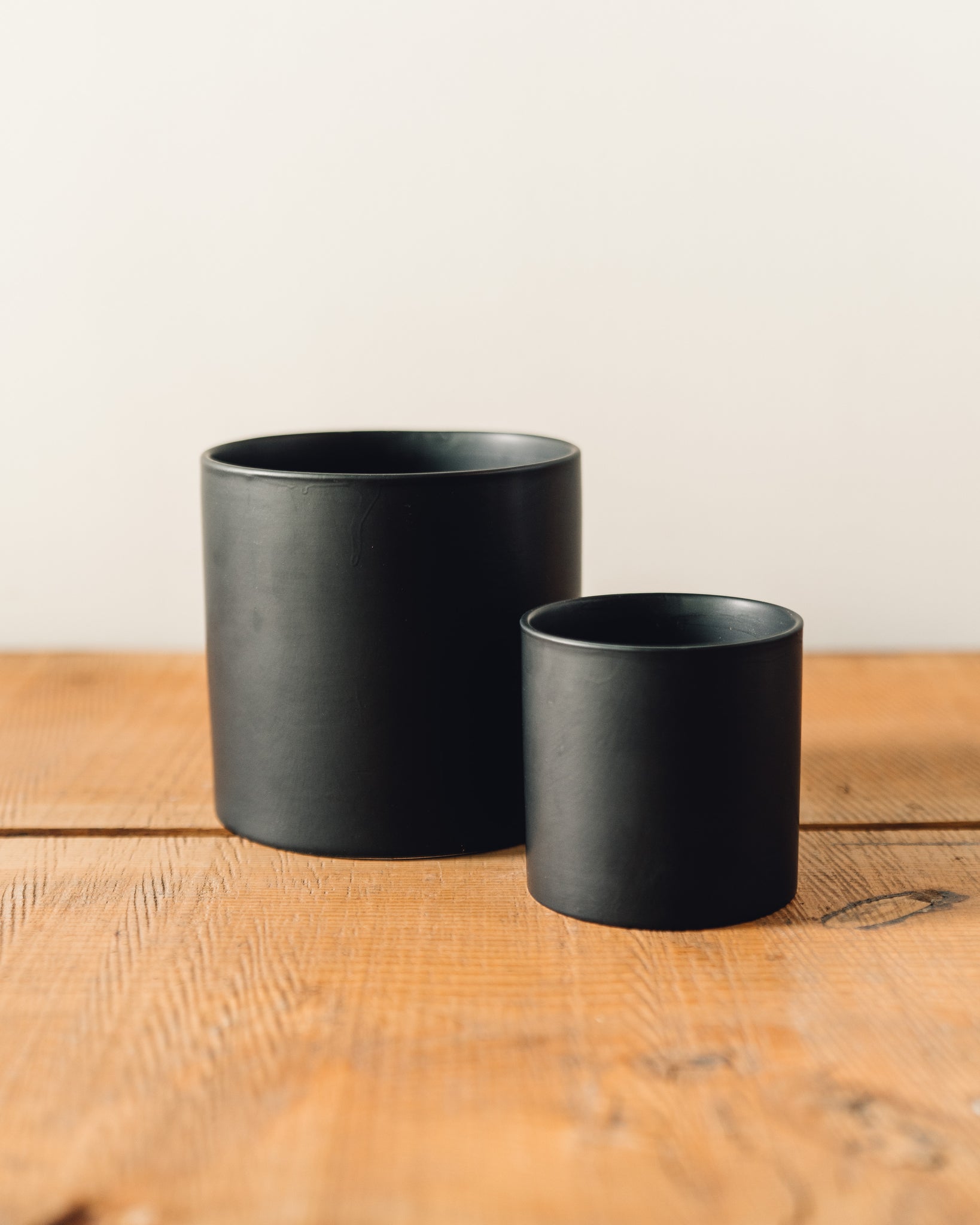 Cercle Simple Pots, Black