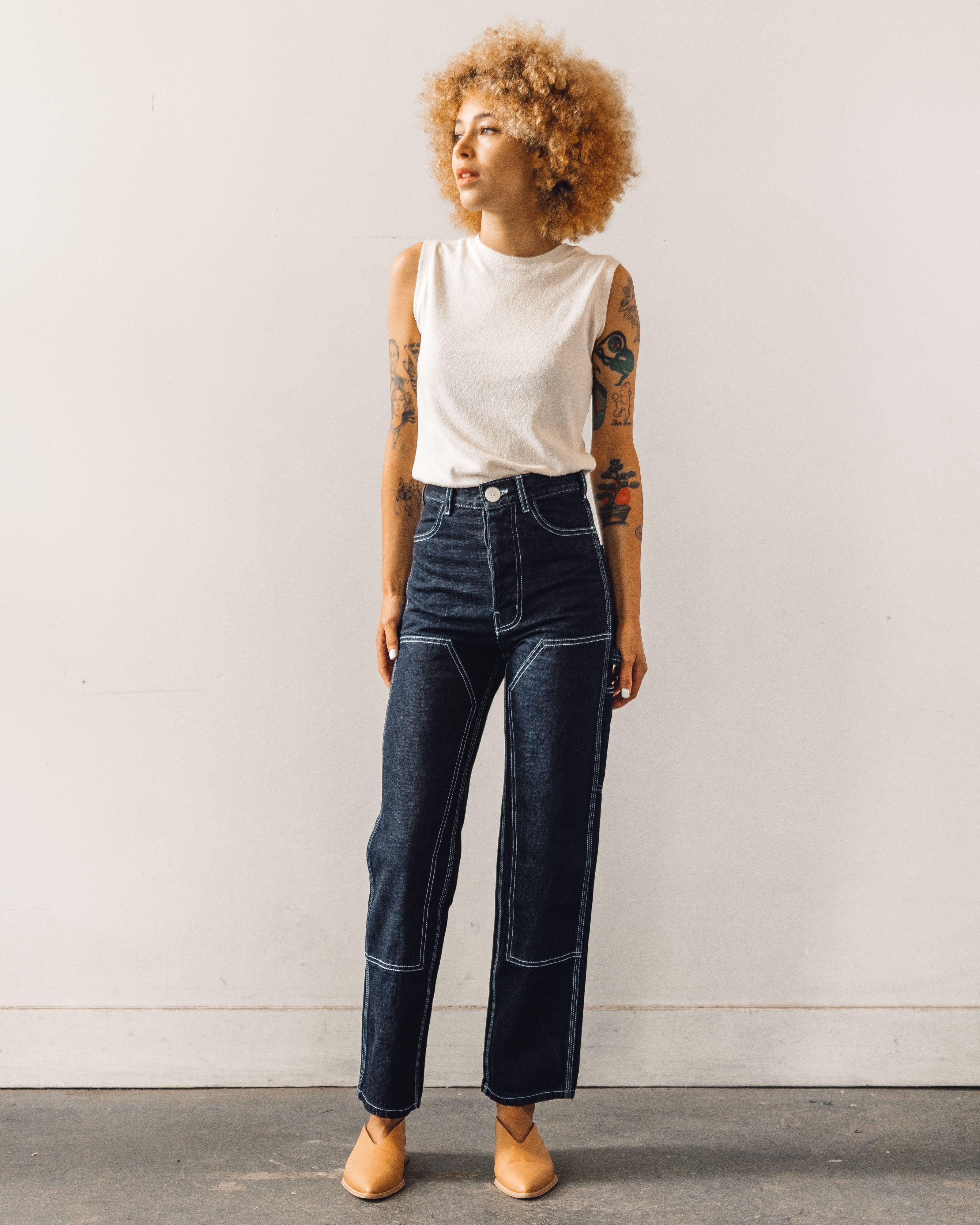 jesse kamm_patchfront handy pants_パンツ Jesse Kamm Patchfront Handy Pant, Black/Natural – Glasswing