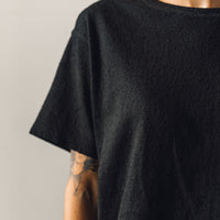 7115 Signature Textured Linen Tee, Black