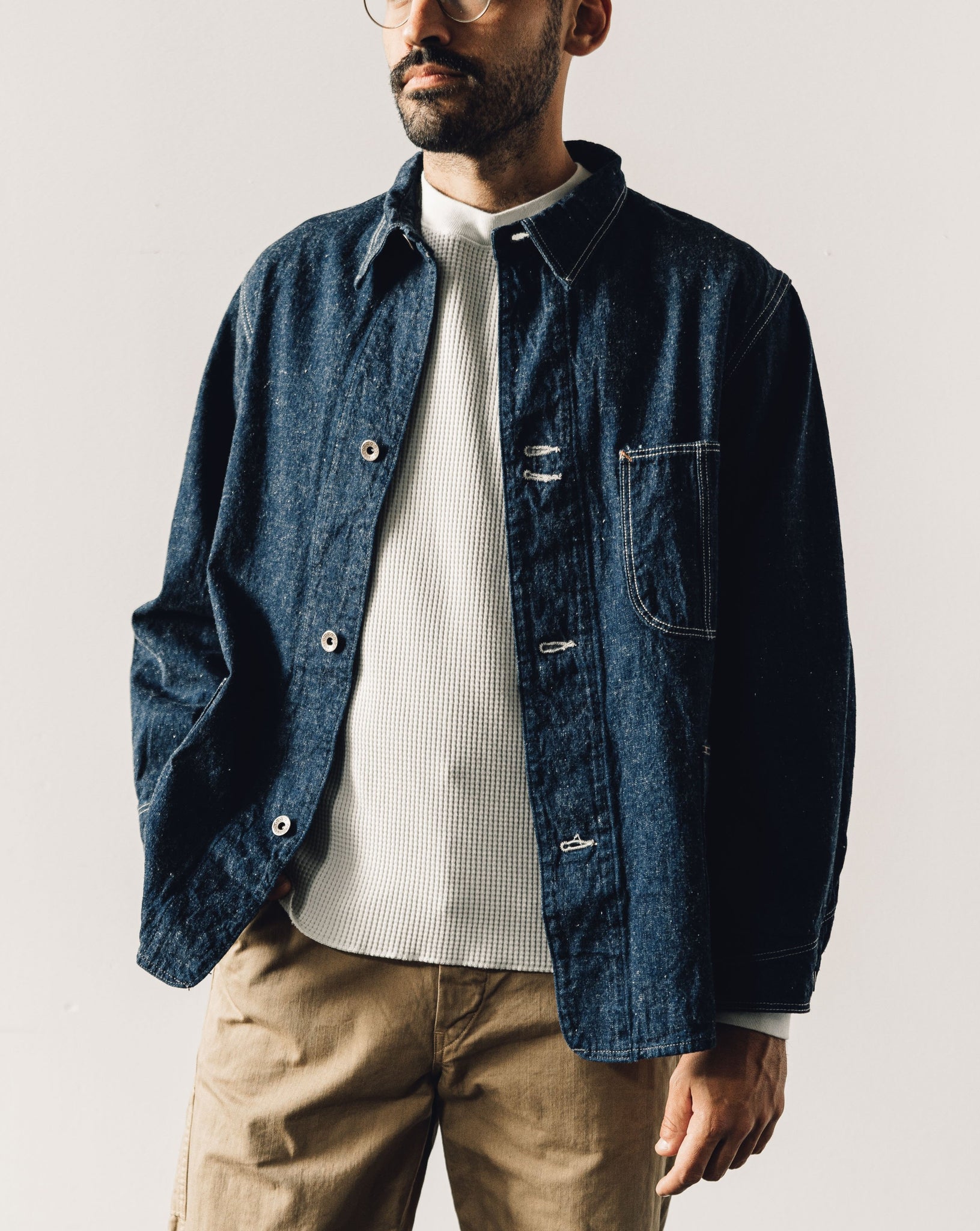 OrSlow Unisex 9oz Denim Coverall, One Wash | Glasswing