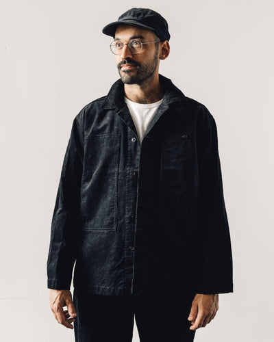 Engineered Garments Fatigue Shirt, Black Corduroy