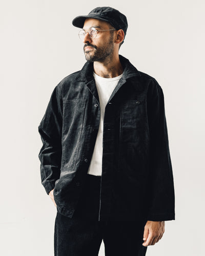 Engineered Garments Fatigue Shirt, Black Corduroy