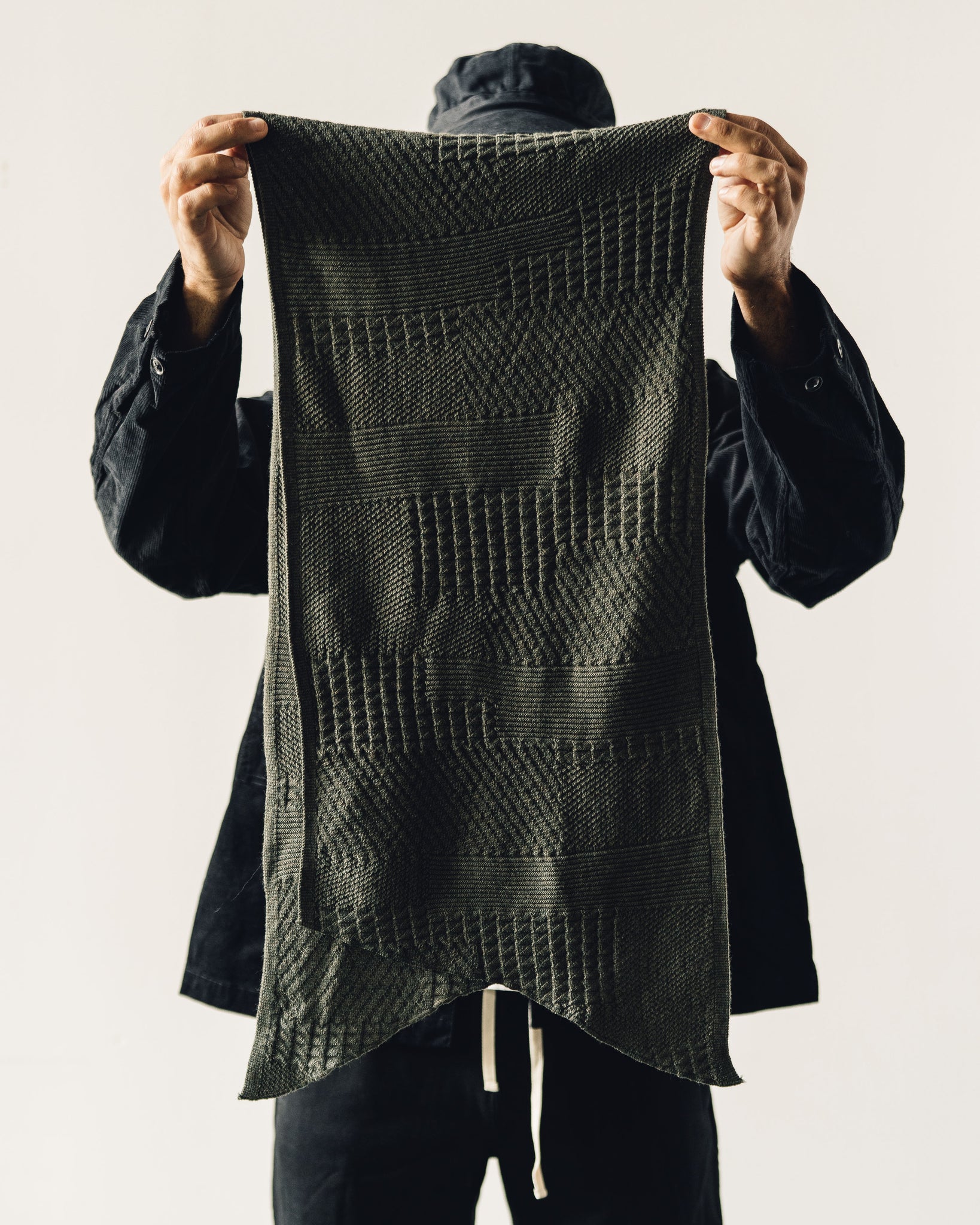Engineered Garments Knit Scarf, Olive