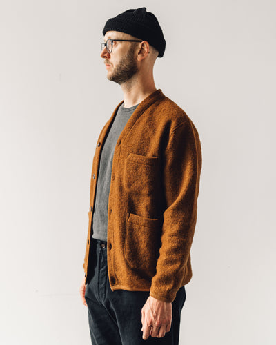 Universal Works Fleece Cardigan, Rust