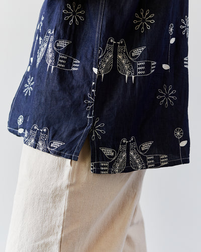 Engineered Garments Camp Shirt, Bird Embroidery