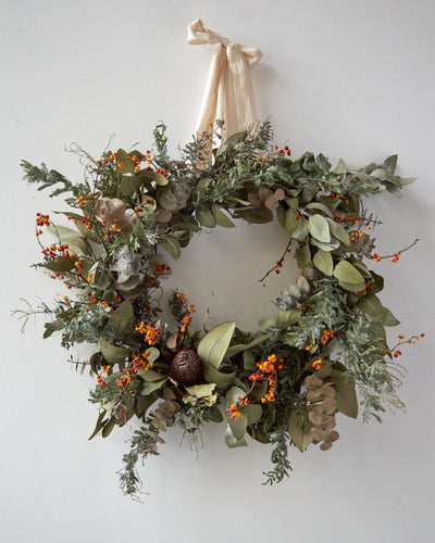 Holiday Eucalyptus Wreath