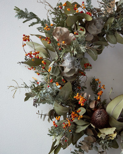 Holiday Eucalyptus Wreath