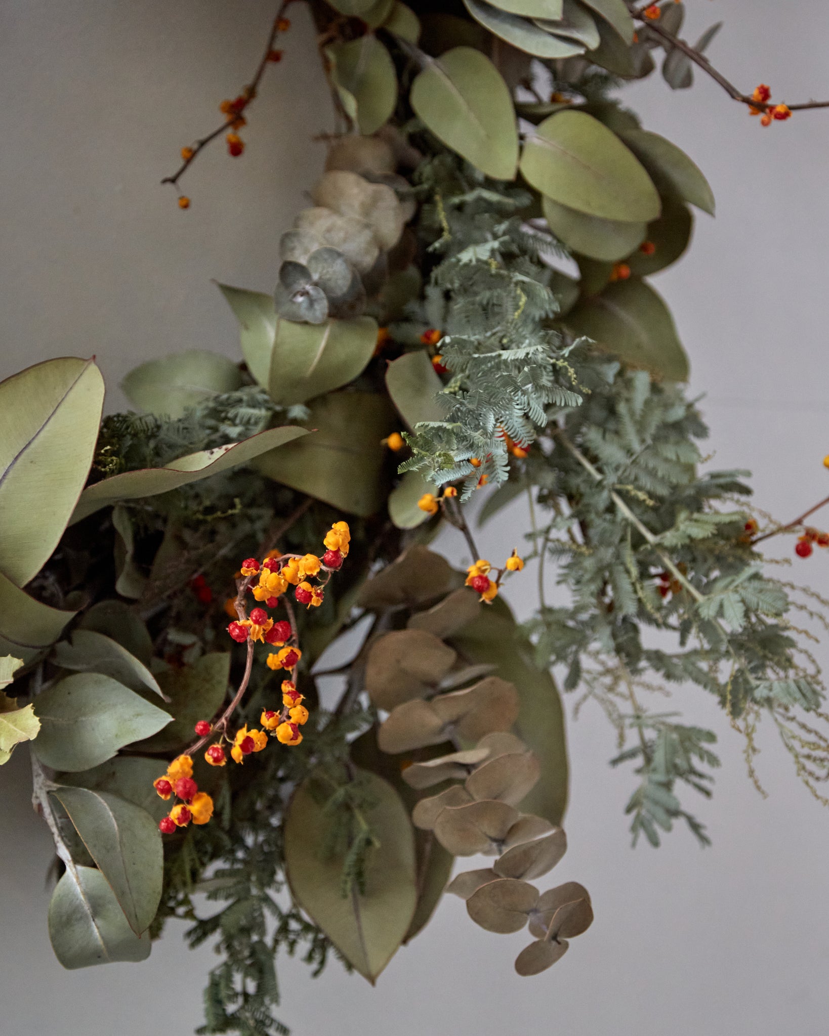 Holiday Eucalyptus Wreath