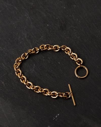 Maslo Small Round Chain Bracelet with Toggle