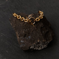 Maslo Small Round Chain Bracelet with Toggle