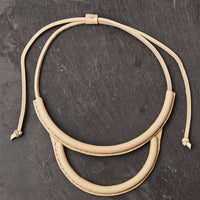 Crescioni Arc Necklace, Bone