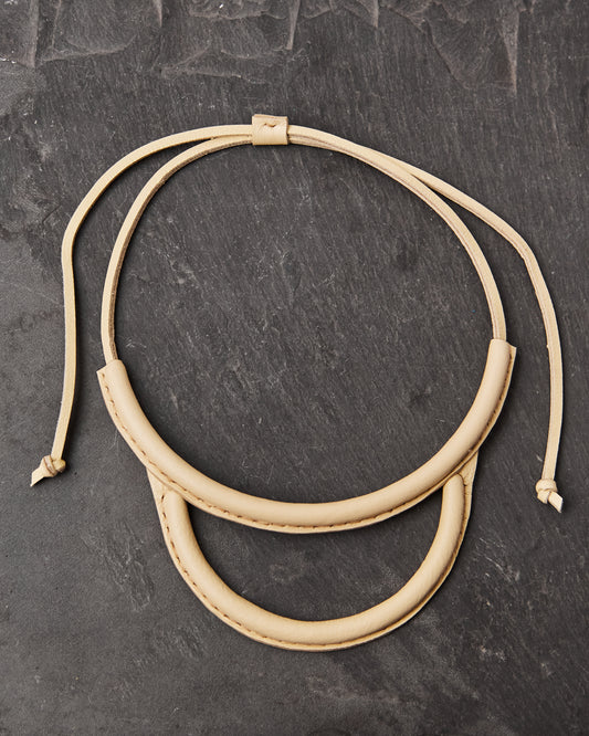 Crescioni Arc Necklace, Bone