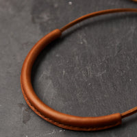 Crescioni Circuit Necklace, Saddle Brown