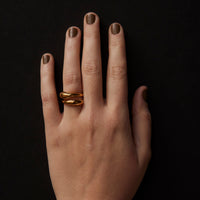 Hernan Herdez Abrazo Ring, 18k Brass Plated