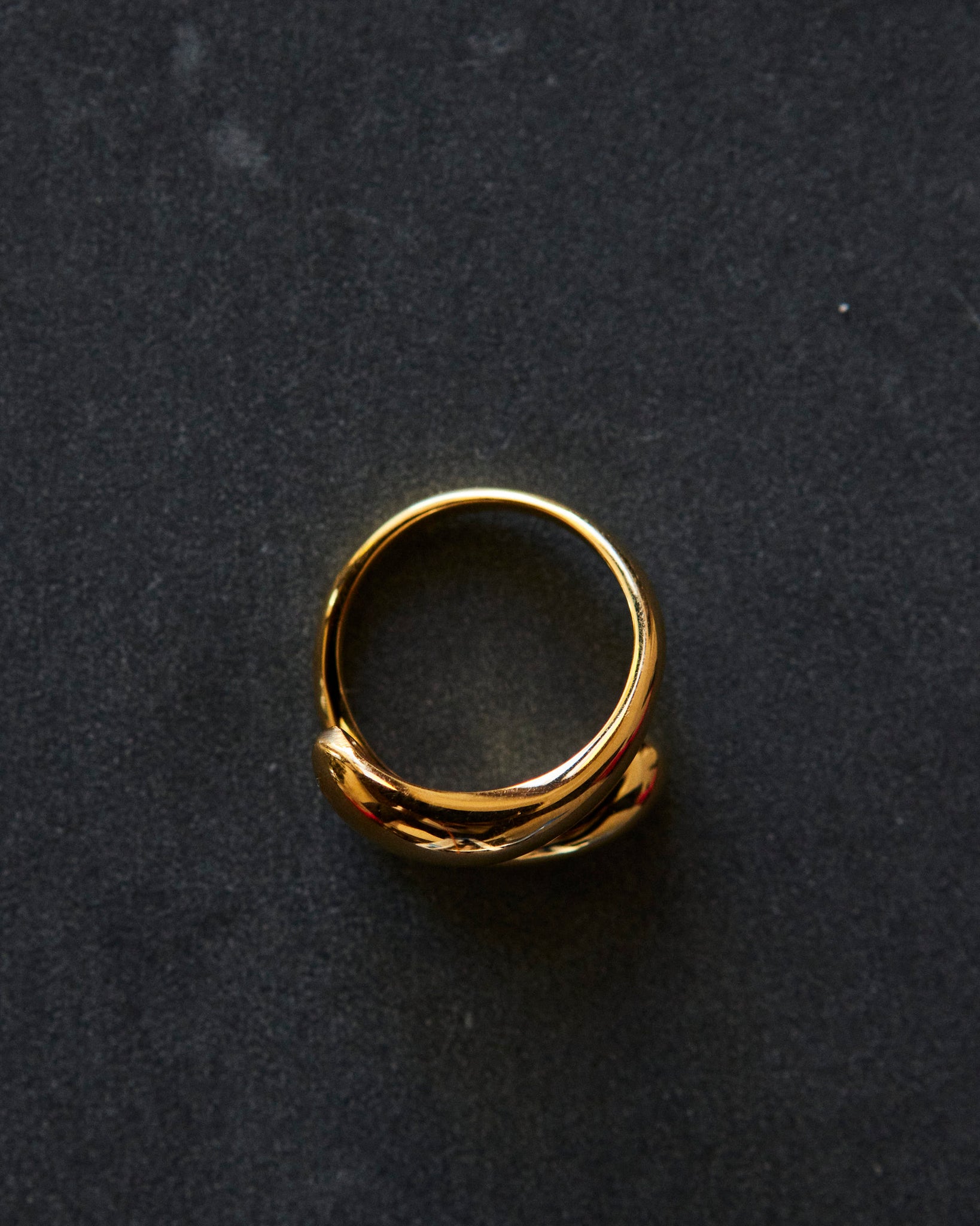 Hernan Herdez Abrazo Ring, 18k Brass Plated
