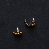 Hernan Herdez Vuelta Earrings, 18k Plated Brass