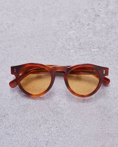 Illesteva Leonard Sunglasses, Red Havana