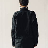 Jan-Jan Van Essche Jacket #36, Black Wool/Linen