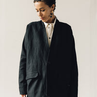 Jan-Jan Van Essche Jacket #36, Black Wool/Linen