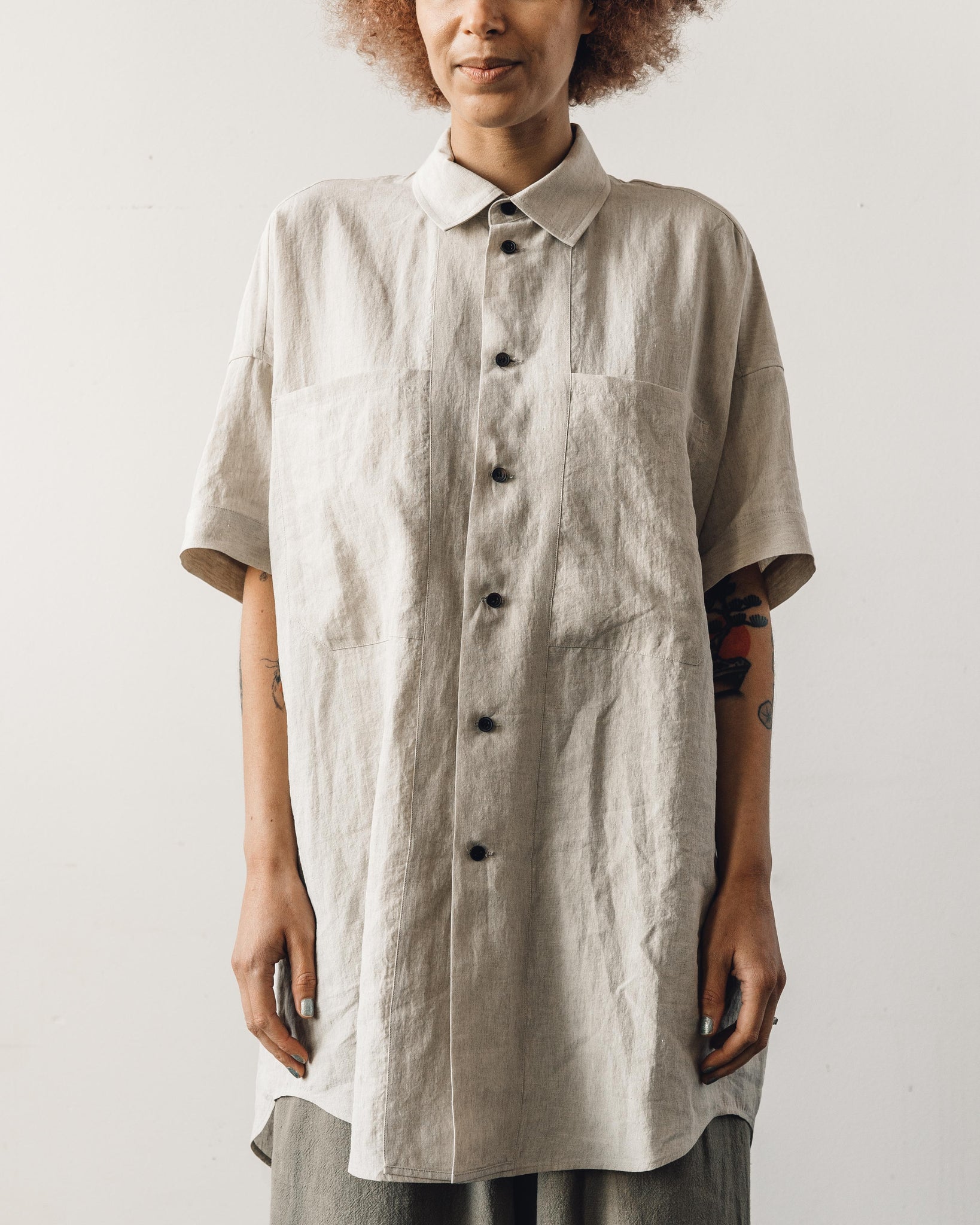 Jan-Jan Van Essche Shirt #84, Natural Mele Linen