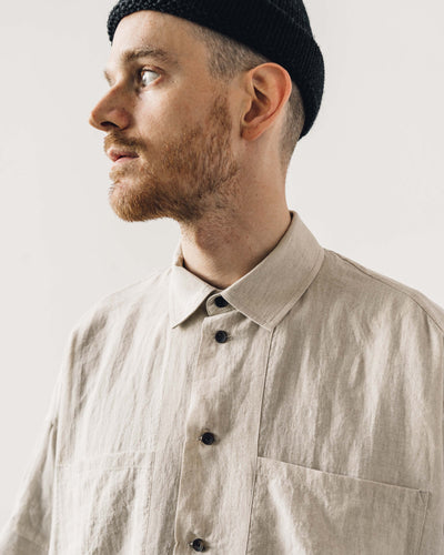 Jan-Jan Van Essche Unisex Shirt #84, Natural Mele Linen