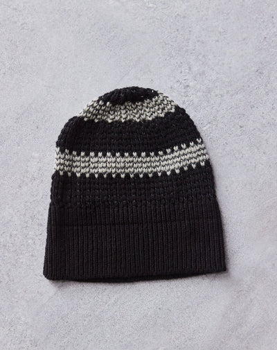 Jan-Jan Van Essche Beanie #8, Black Stripe