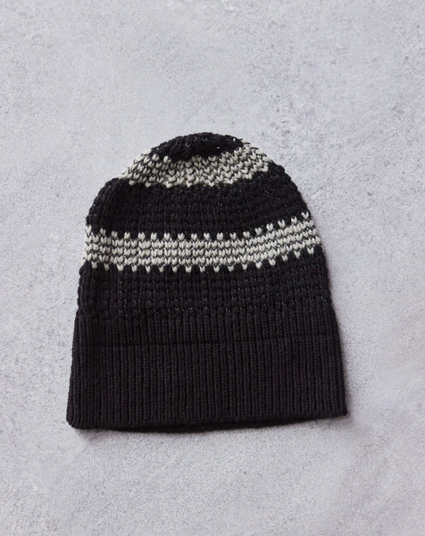 Jan-Jan Van Essche Beanie #8, Black Stripe – Glasswing