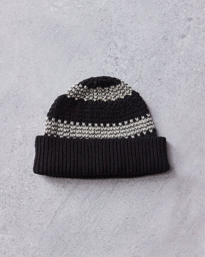 Jan-Jan Van Essche Beanie #8, Black Stripe