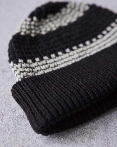 Jan-Jan Van Essche Beanie #8, Black Stripe