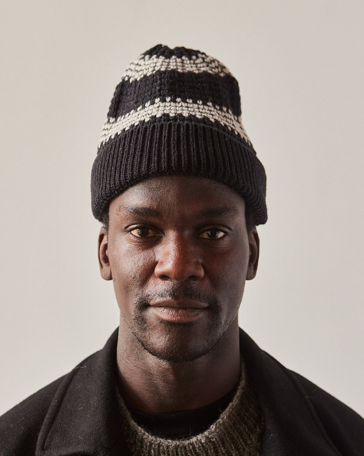 Jan-Jan Van Essche Beanie #8, Black Stripe | Glasswing