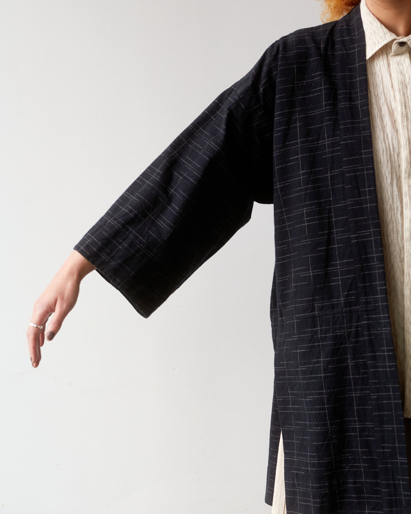 Jan-Jan Van Essche Kimono #10, Black Kasuri | Glasswing