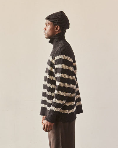 Jan-Jan Van Essche Knit #57, Black Natural Stripe
