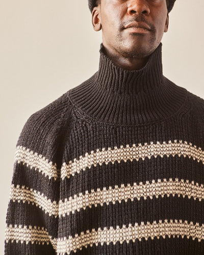 Jan-Jan Van Essche Knit #57, Black Natural Stripe