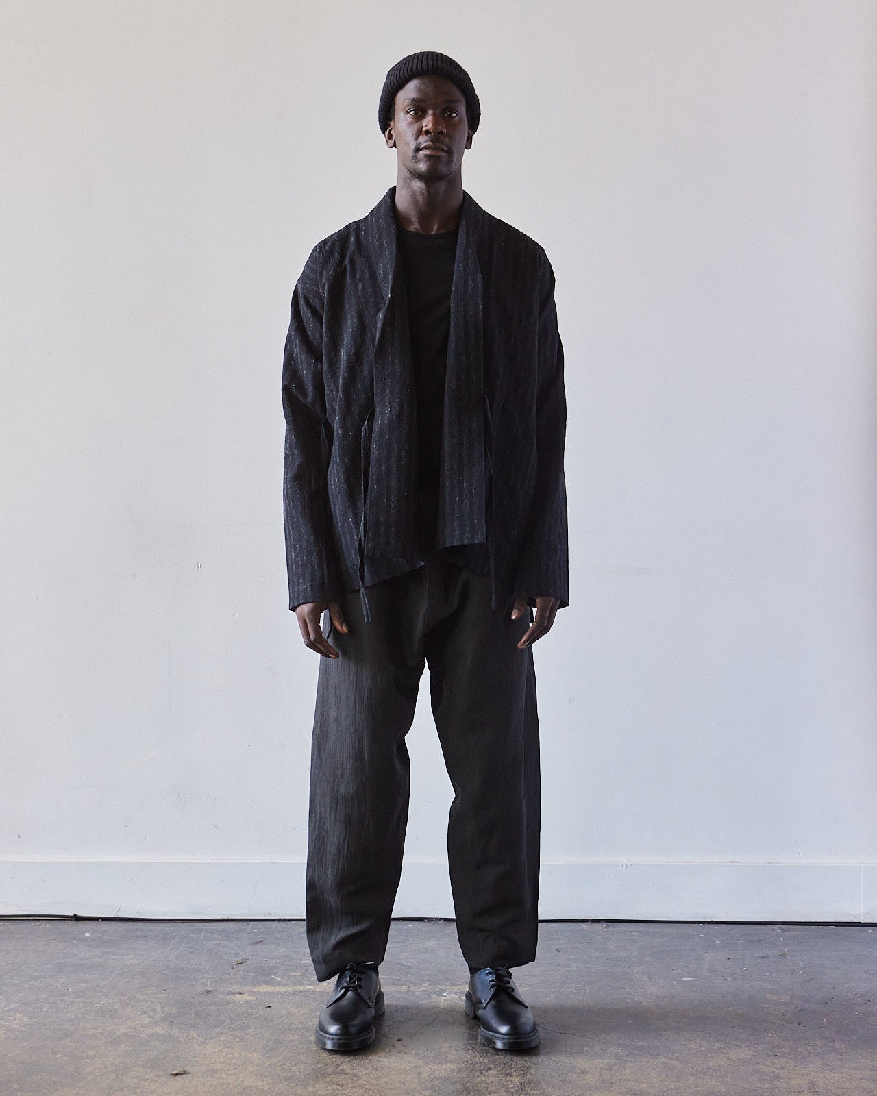 Jan-Jan Van Essche Pleated Trousers #68, Sumi – Glasswing