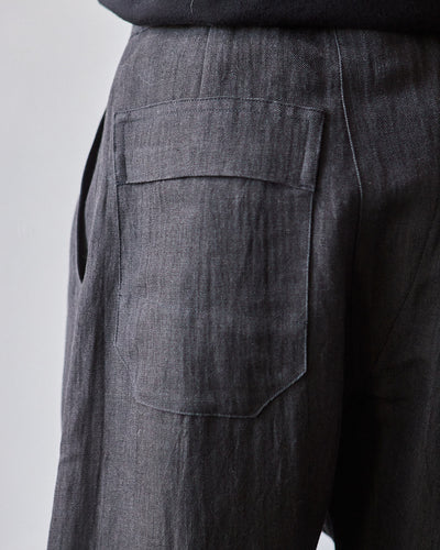 Jan-Jan Van Essche Pleated Trousers #68, Sumi