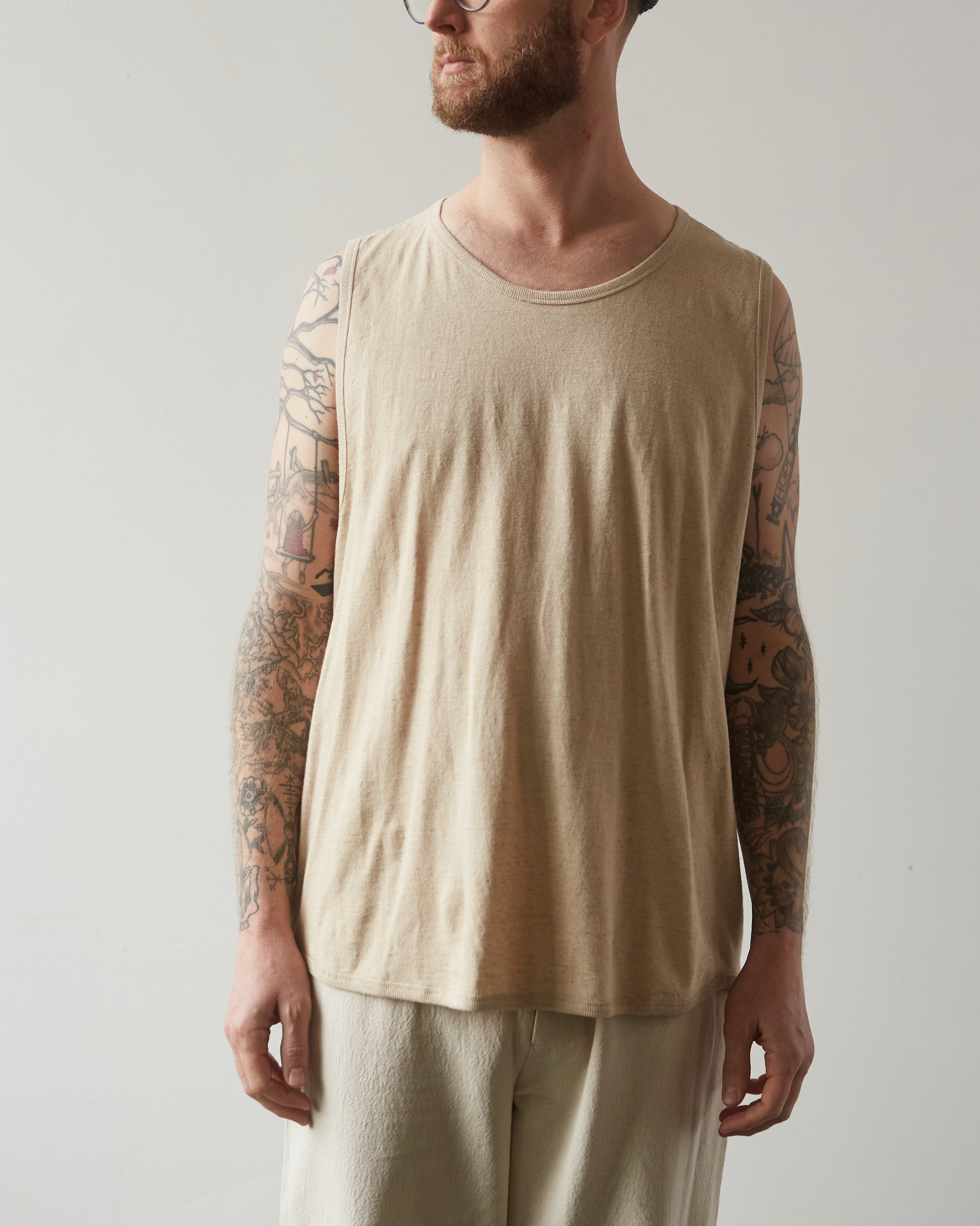 Jan-Jan Van Essche Tank Top #16, Natural Brown – Glasswing