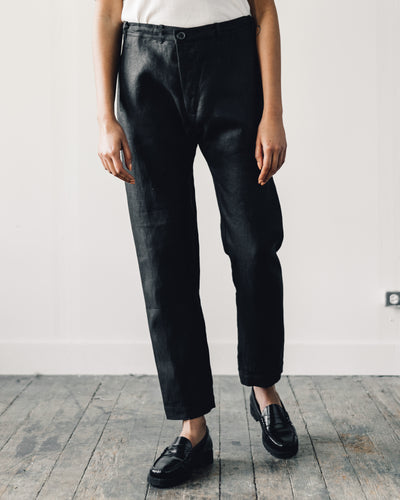 Jan-Jan Van Essche Trouser #49, Black Hemp